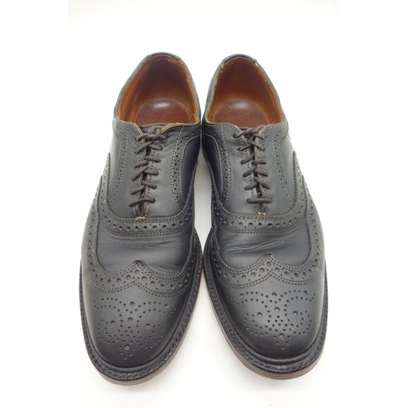 Allen Edmonds McTavish Black Wingtip Lace Up Oxfords Shoes Men\'s 11 D main image 8